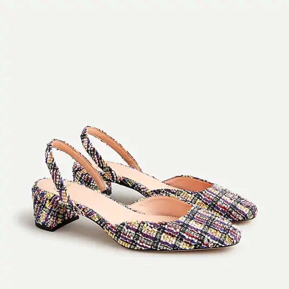 J.Crew Block Heel Slingback
